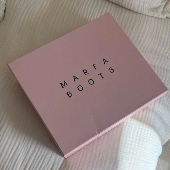 Marfa Cream and Blue Ankle Boots with Bow Detail - Picture 13 of 13